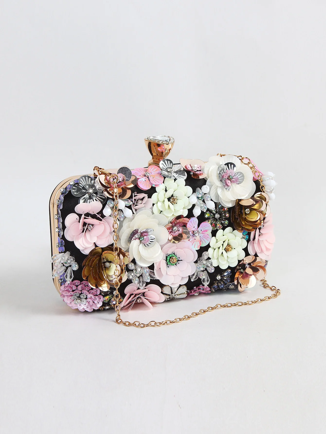 Evening Flower Clutch Women Bags Wedding Purses Bridal Handbags Party Handmade Rhinestones Y2k Female Luxury Fashion Retro New