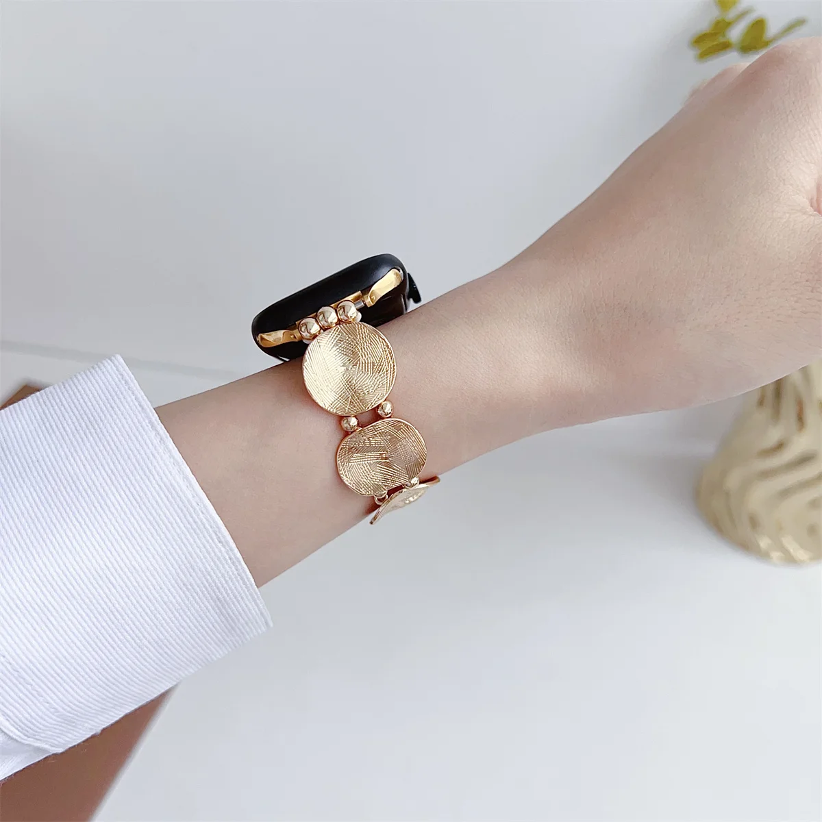 Óraszíj iWatch 42/44/45/46/49mm 38/40/41mm fém divatos óraszíj Watch Series Ultra2 10/9/8/7/6/5/4/3/2/1 ..._voghion.com