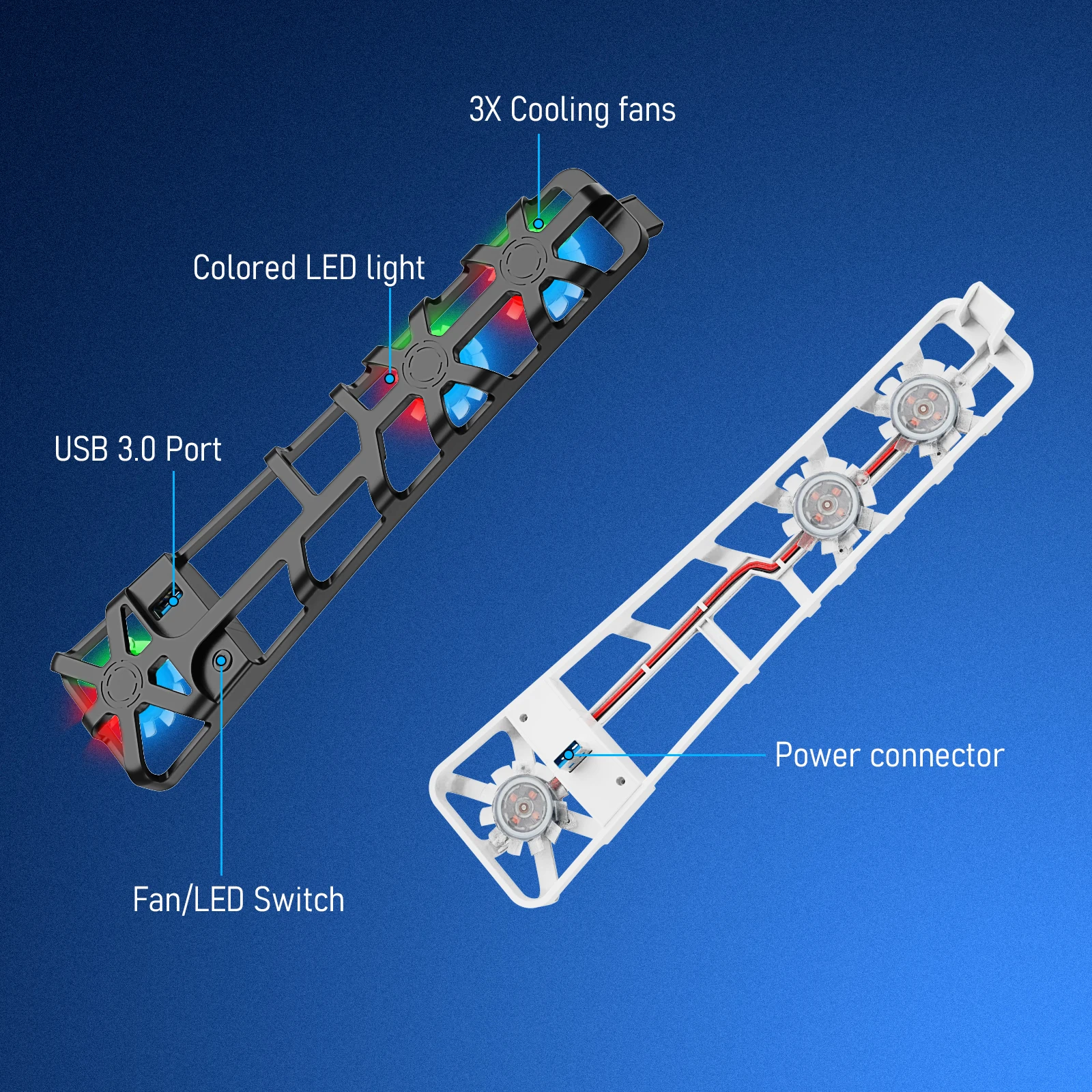 It belongs to the PS5 Slim Optical Drive-Digital Edition console multi-function cooling fan, RGB light/triple wind speed
