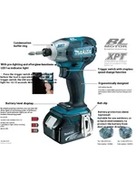 Makita TS141 brushless 18V hydraulic silent soft impact screwdriver electromechanical batch imported from Japan TD173 2