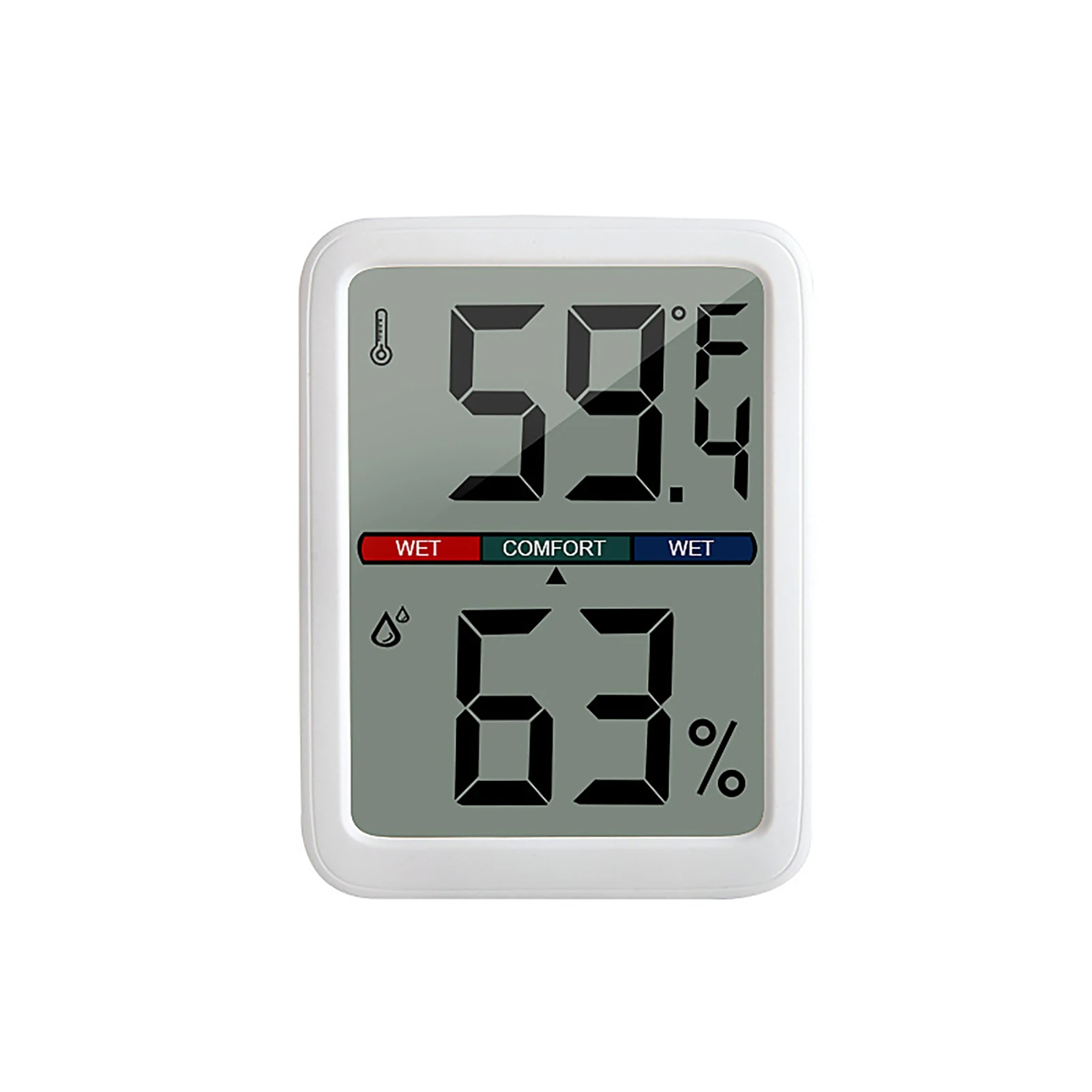 

Mini Digital Thermometer Hygrometer Large LCD Screen Room Climate Indicator Suitable for Weather Station Greenhouse