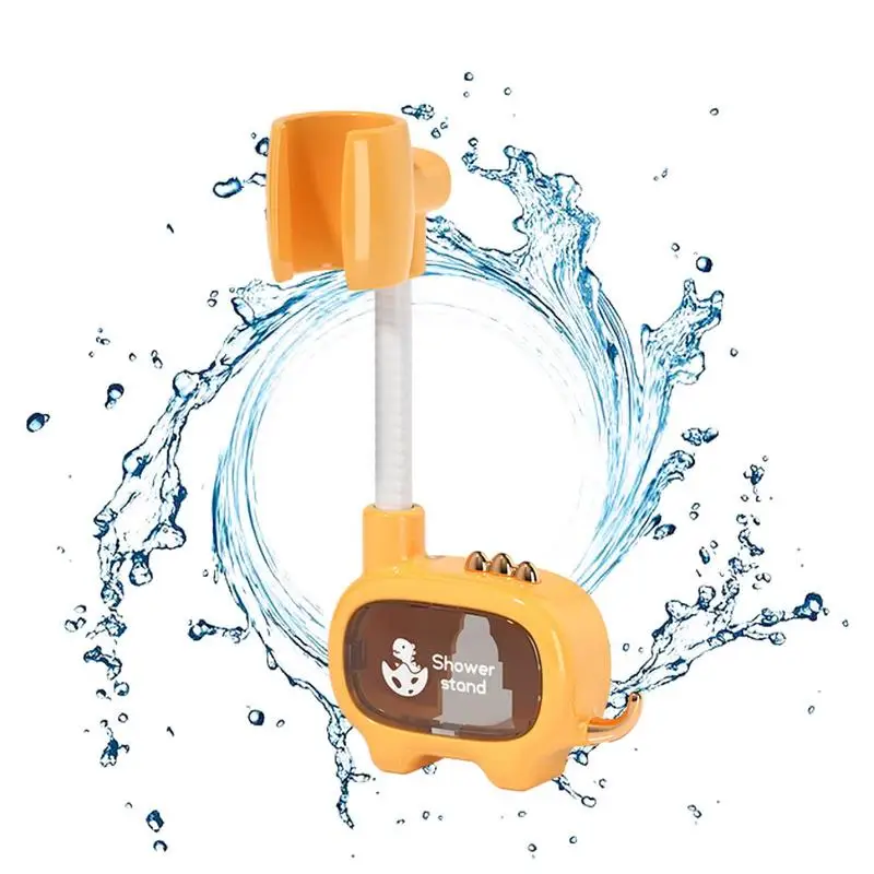 

Wall Shower Head Holder 360 Rotation Shower Sprayer Holder Adjustable Shower Handle Punch-Free Dinosaur Design Bracket Bathroom