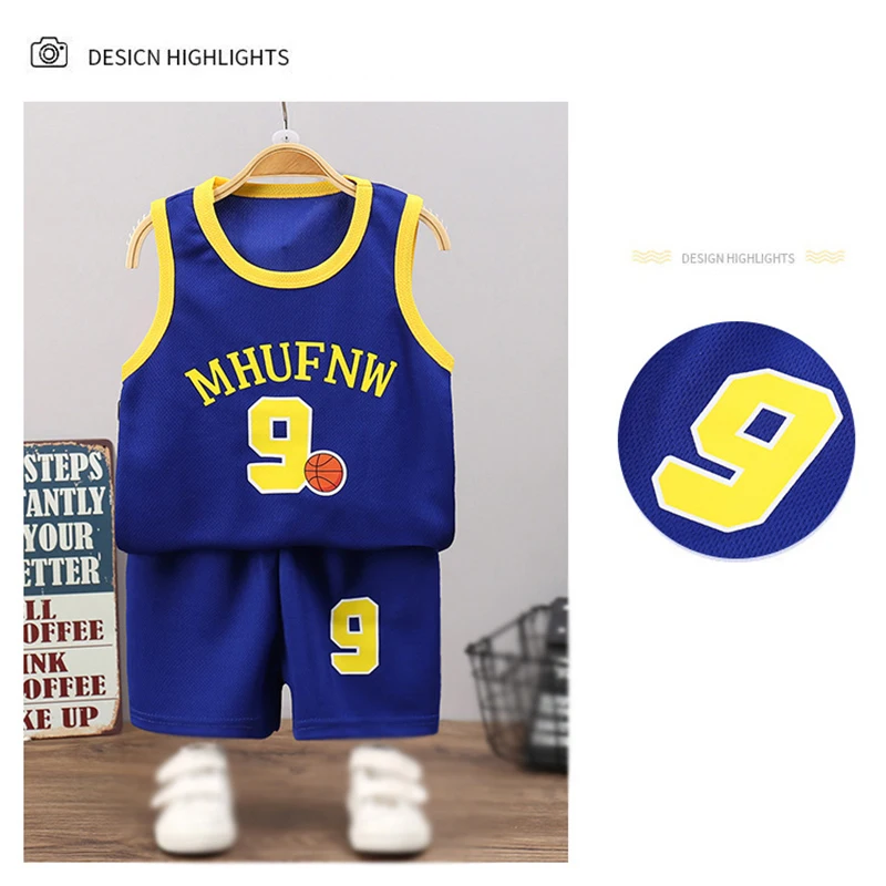 Children Sets Kids Clothes Boys Sportswear Vest Suit Summer Children's Clothing Baby T-Shirts Shorts Tank Top Sleeveless