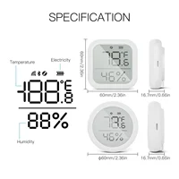 Tuya ZigBee Smart Home Temperature And Humidity Sensor With LED Screen Works With Google Assistant and Tuya Zigbee Hub - Image 3