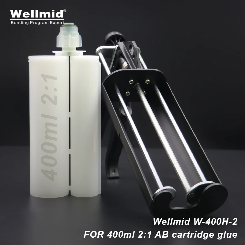 400Ml 2:1 Adesivi Epossidici Pistola Di Erogazione Kit 2K Dispenser Di Miscelazione Portatile A Doppio Tubo Loctite Araldite 3M Cartuccia Ab Pistola P