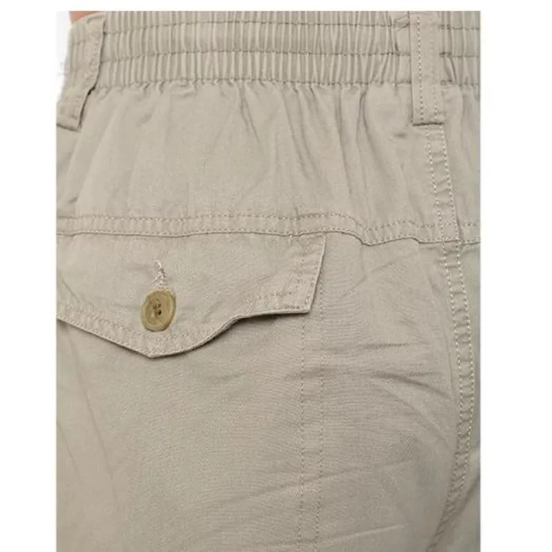 Spring Summer Plus Size Men Cargo Pants Cotton Loose Trousers Men's Pants 3XL 4XL 5XL 6XL Casual Pants