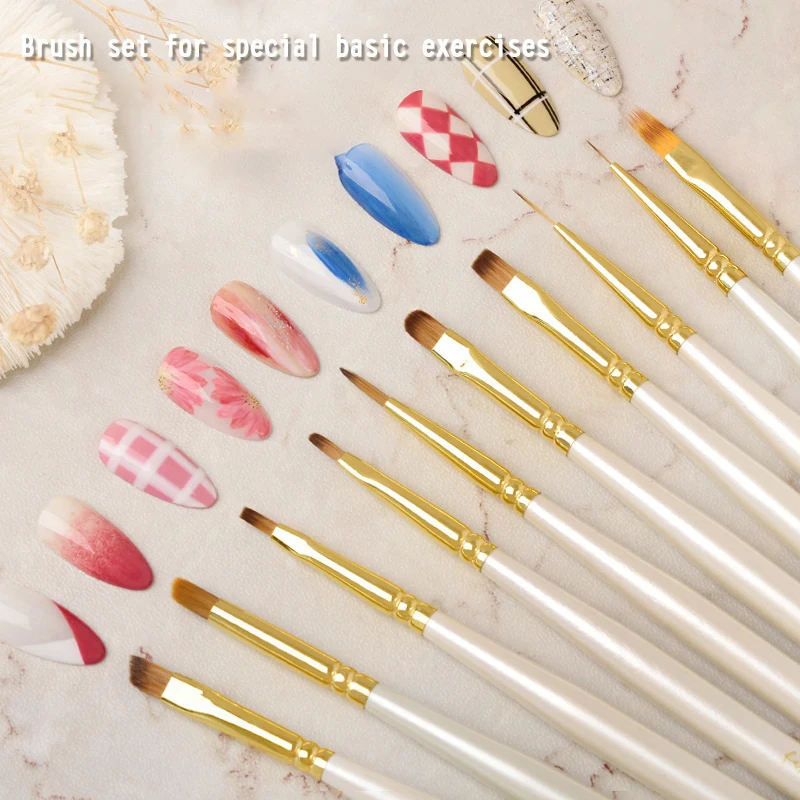 1PCS UV Gel Nail Brush Liner DIY Painting Pen Manicure Acrylic Drawing Brush For Nail Art Design Nails Tip Display Painting Tool