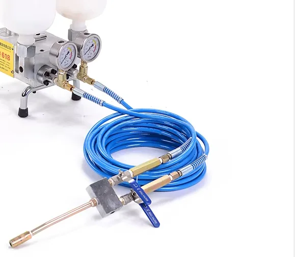 Double Liquid Polyurethane Foam/Epoxy Injection Grouting Machine High Pressure Grouting Pump Machine 220V JBY-618