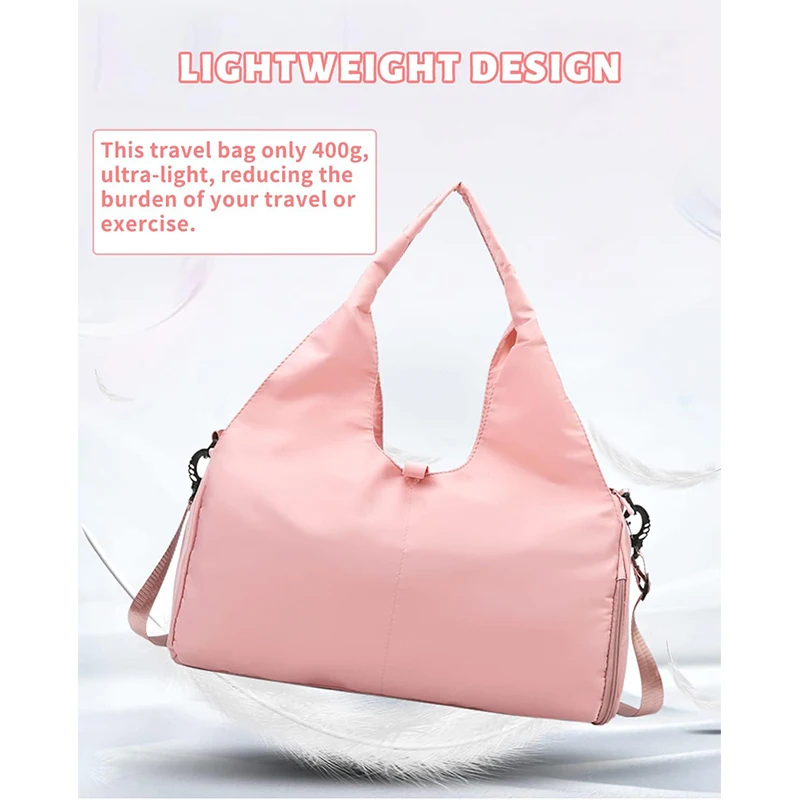Carry On Travel Bag with Dry and Wet Separation Bag Lightweight Compartment Sports Fitness Bags Luggage Handbag