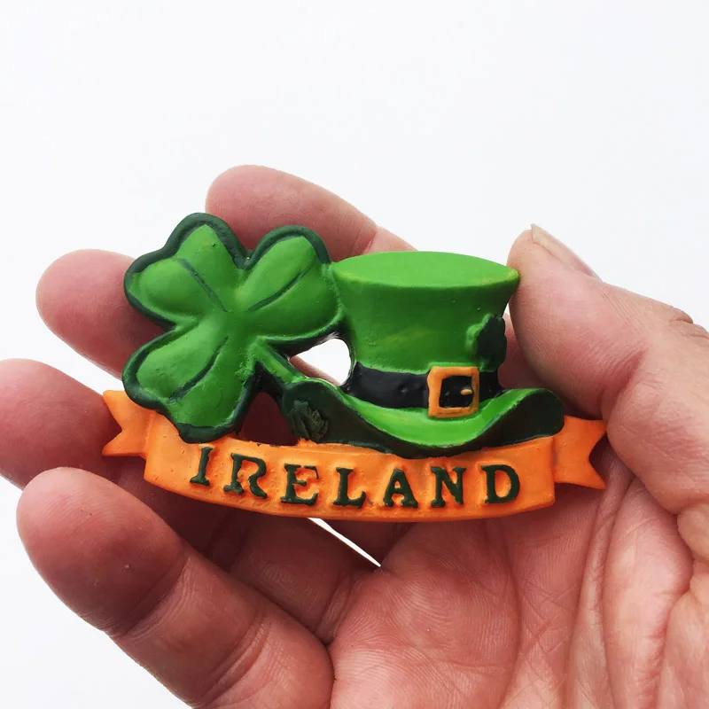 Europe Ireland 3D Fridge Magnets Tourism Souvenir Refrigerator Magnets Sticker Collection Handicraft Decoration Articles