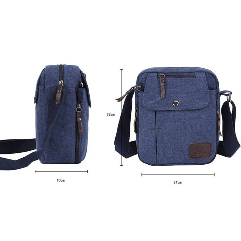 Men's Bag Casual Small Multifunction Shoulder Bag Multi-pocket Crossbody Bag Outdoors