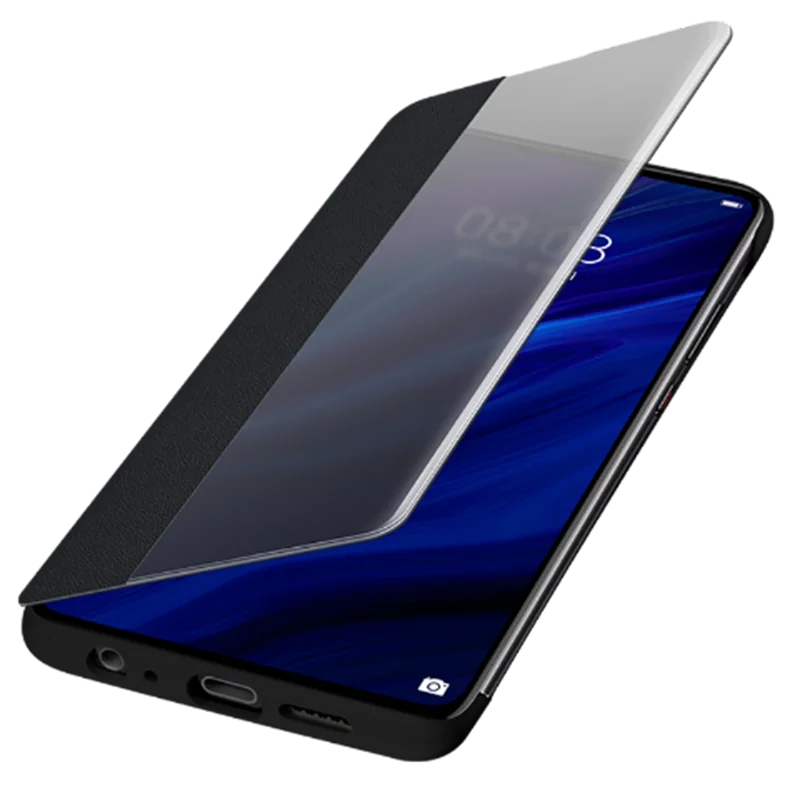 Luxurious Leather Smart View Flip Cover with Auto Sleep/Wake Function