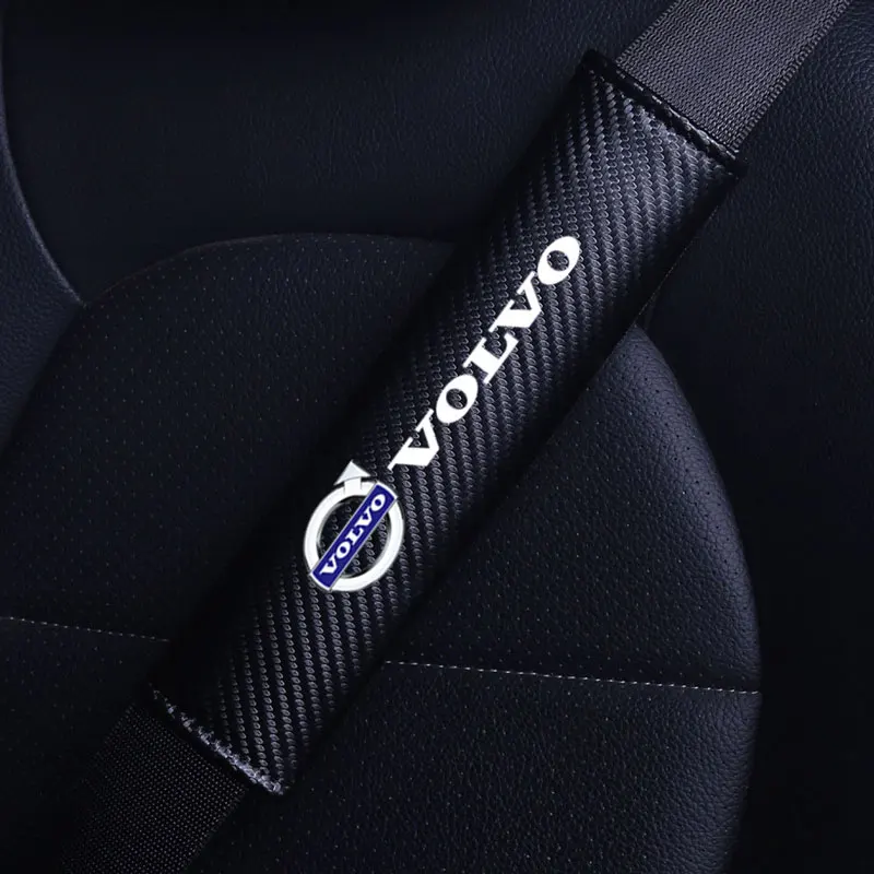자동차 안전 벨트 커버 조정 가능한 어깨 스트랩 커버 볼보 xc60 xc90 v40 v60 v50 s60 용 어깨 보호대 패드 자동차 액세서리