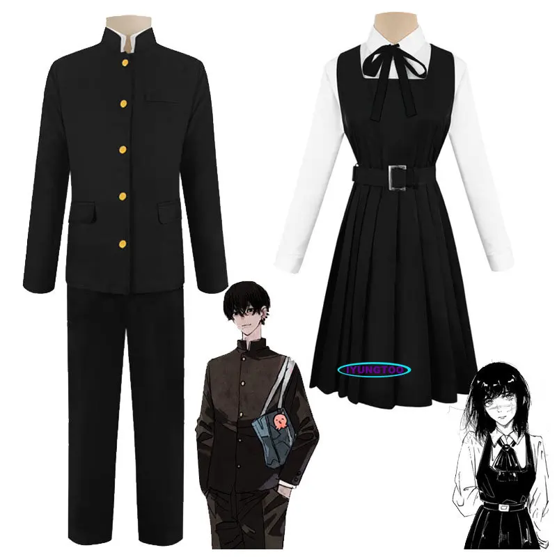 

2022 Chainsaw Man Mitaka Asa Cosplay Dress Schoolgirl's School Uniforms Yoshida Hirofumi Uniform Suits Anime Costumes