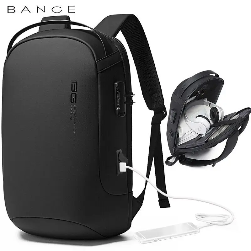 Bange Backpacks for Men 15.6 inch Laptop Backpacks Fashion Waterproof Travel Backpack Anti-thief Male school Bags 3
