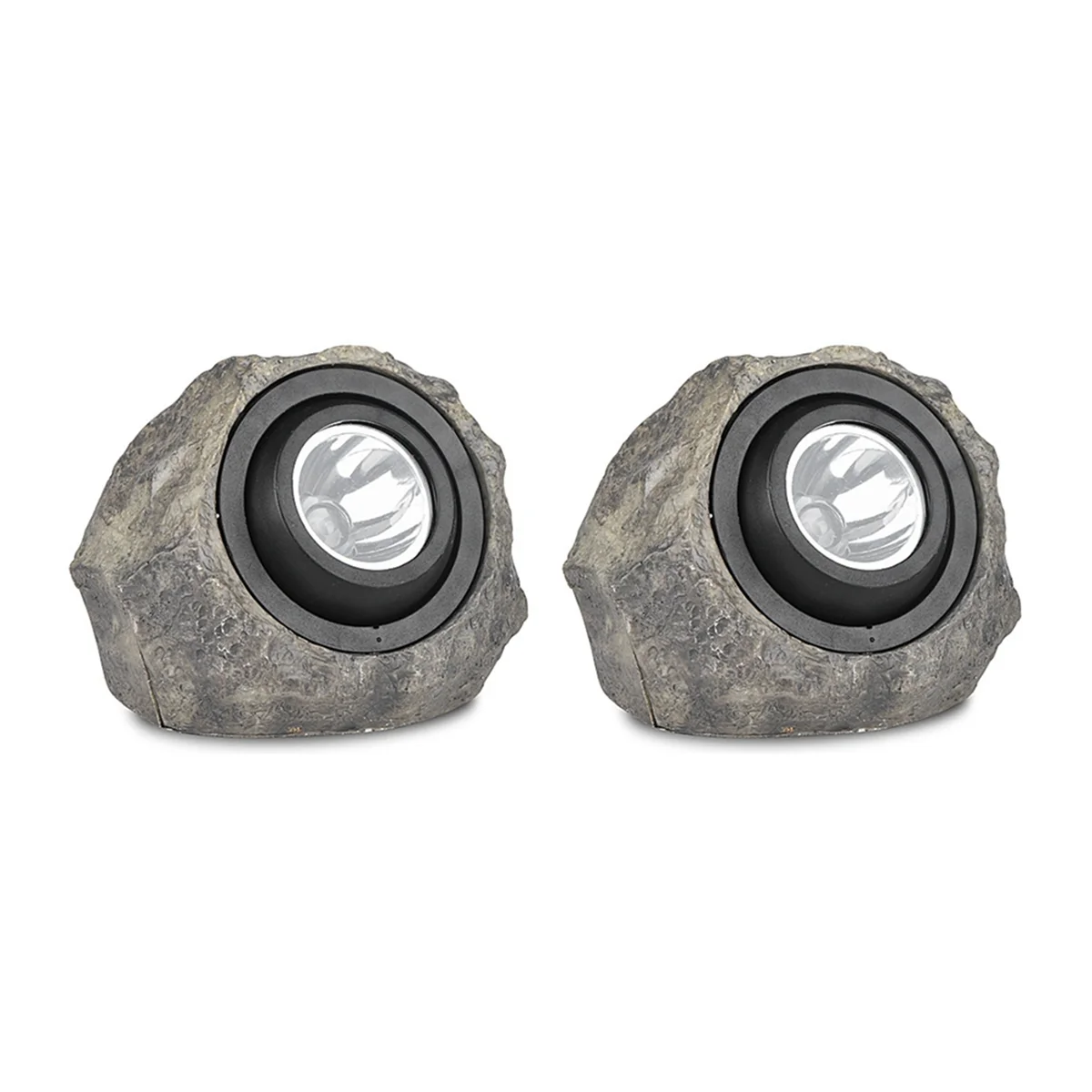 

2pcs Solar Garden Rock Lights - IP65 LED Waterproof Solar Spotlight, Switchable White Warm Light Garden Stone Lights
