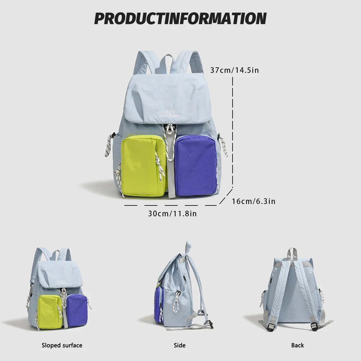 Backpack Outdoor Mountaineering and Mountaineering Women's Travel Ultra-Light Portable Summer Ultra-Thin Hiking School Bag