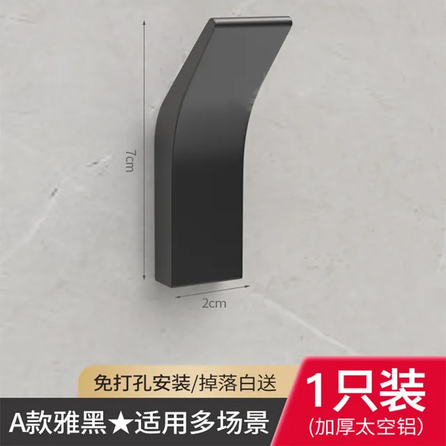 Többcélú Fali Szervező Horog Mögött A Ajtó Kulcstartó Fogas Horgos Fürdőszoba Köpeny Törülközőtartó Konyhai Hardver Polchorog - Image 5