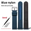 Blue-silver pin 21mm