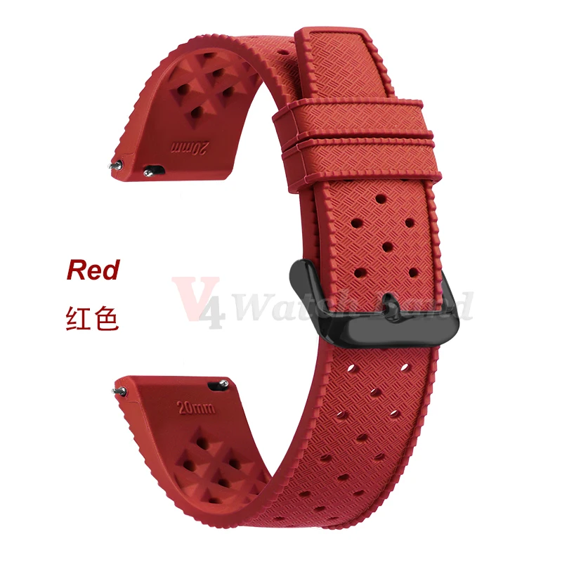Premium Grade Tropical Rubber Watch Strap - Multiple Sizes Available