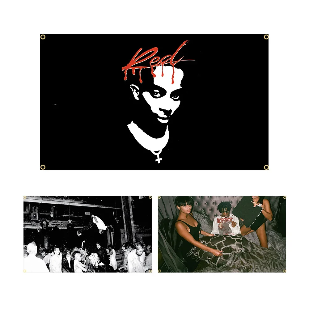 Aesthetic Playboi Carti Die Lit Music Art Flag Tapestry Wall Hanging Banner Decor