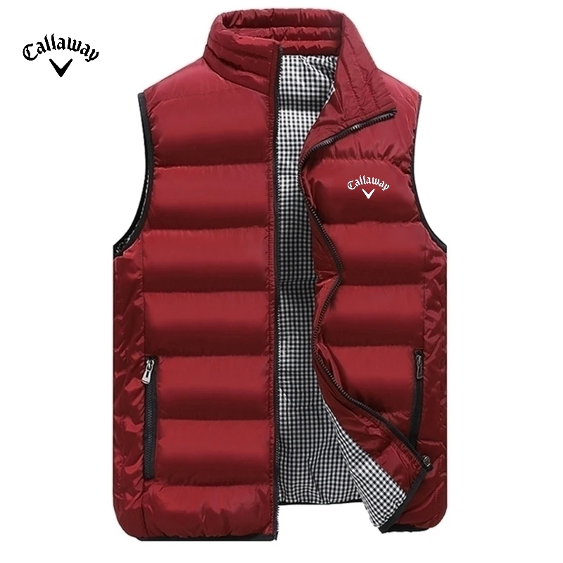 Autumn and Winter Men's Embroidered Cotton Vest Jacket Sleeveless Warm Down Jacket fashionable vests sleeveless vests sleeveless vest casual jacket