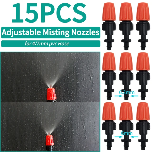 OASIS Greenhouse Watering Sprinkler Dripper Drip Irrigation Garden Adjustable Mist Emitters Stake Micro Spray Rotating Nozzle 5