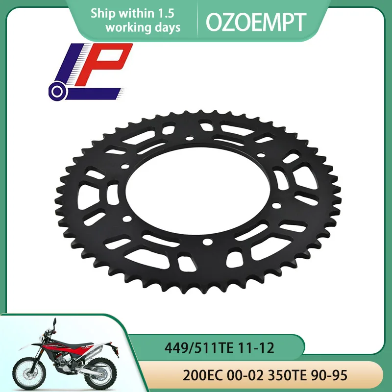 

OZOEMPT 520-51T Motorcycle Rear Sprocket Apply to 200EC 00-02 350TE 90-95 449/511TE 11-12