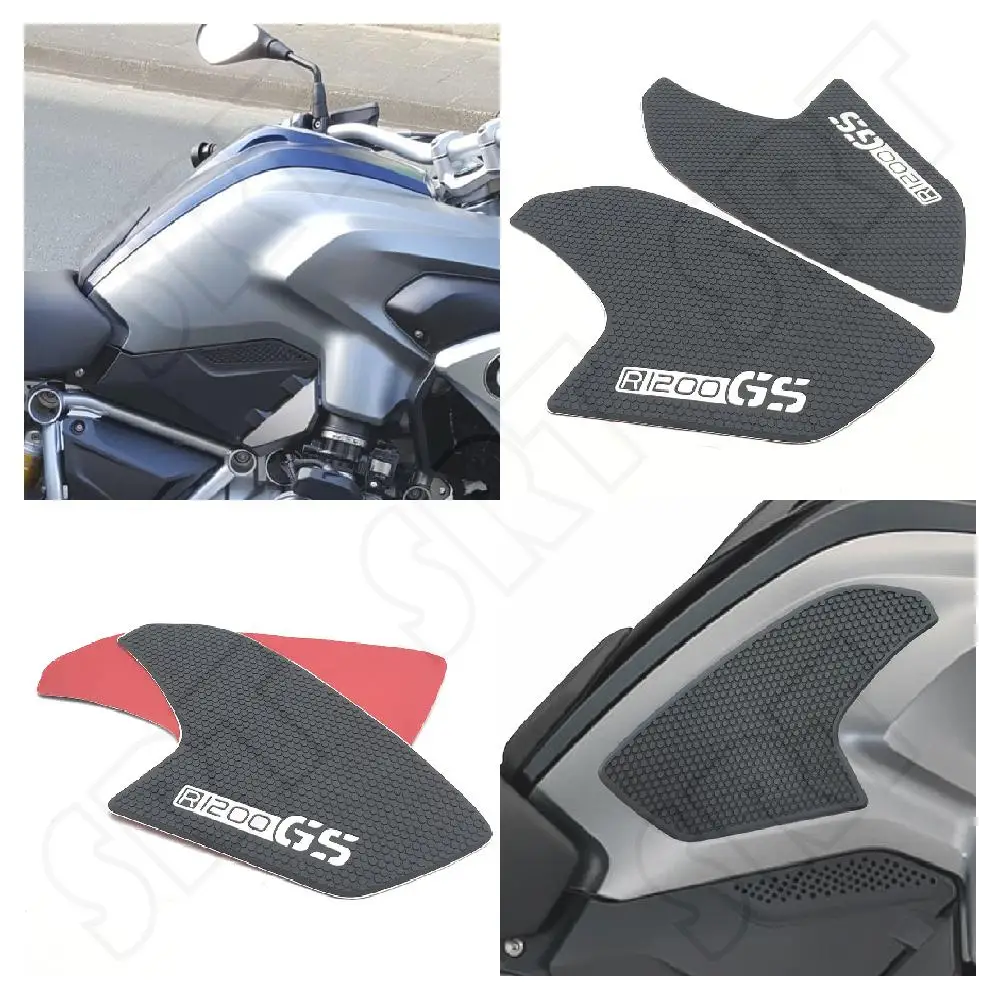 Fits for BMW R1200GS LC GS R1200 2013 2014 2015 2016 2017 Motorcycle TankPad Side Fuel Tank Traction Knee Grips Anti Slip Pads