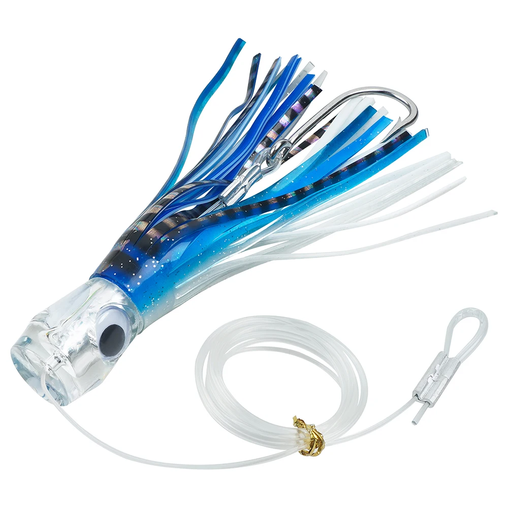 Lot De 5 Jupes Pour Pêche – Hoochies Calmar/poulpe, Leurre Traîne Eau Salée