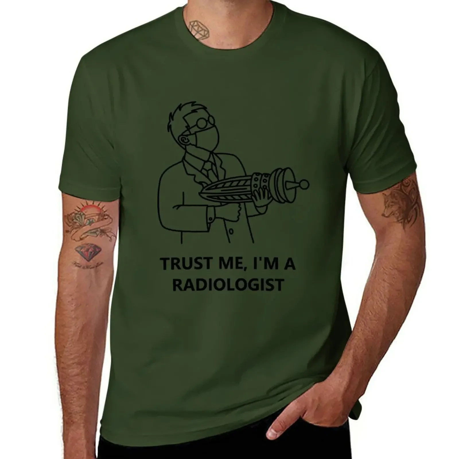 Trust Me, I Am A Radiology (Nero) T-Shirt Kawaii Abbigliamento Sport Fans Fruit Of The Loom Magliette Da Uomo