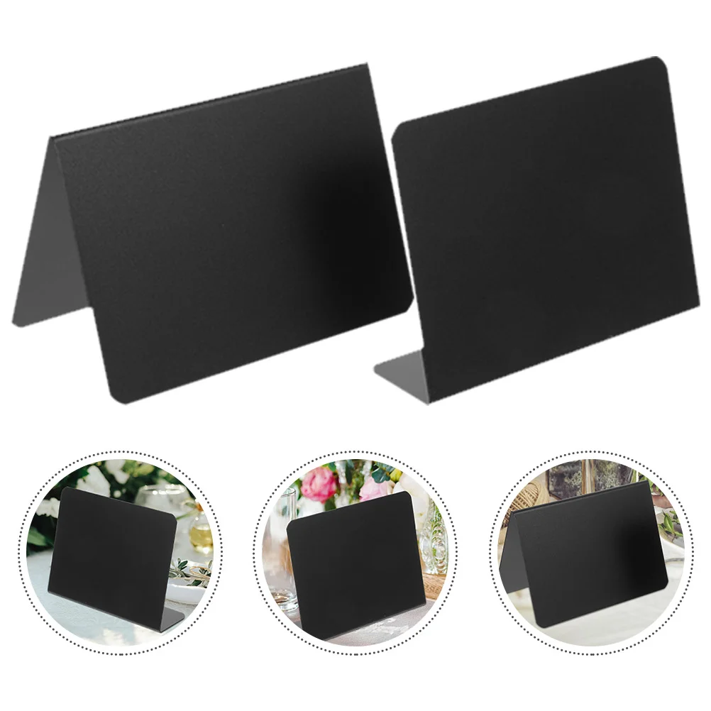 

Table Number Sign Board Small Chalkboard Reserved Mini Chalkboards for Food Erasable Blackboard Message Standing Memo Display
