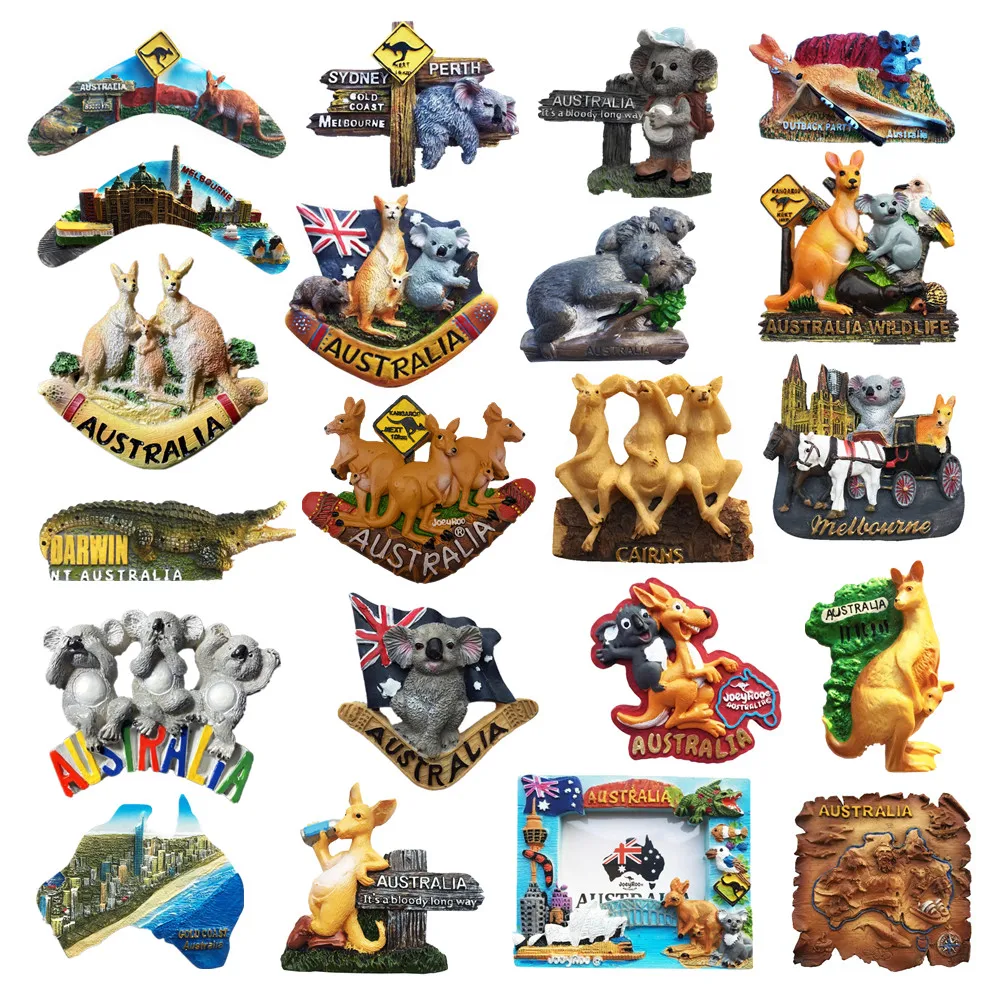 

Europe Australia 3D Fridge Magnets Tourism Souvenir Refrigerator Magnets Sticker Collection Handicraft Gift Decoration Articles