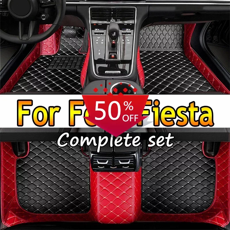 

Автомобильные коврики для Ford Fiesta 2016 2015 2014 2013 2012 2011 2010 2009 кожаные коврики автомобильные внутренние водонепроницаемые украшения