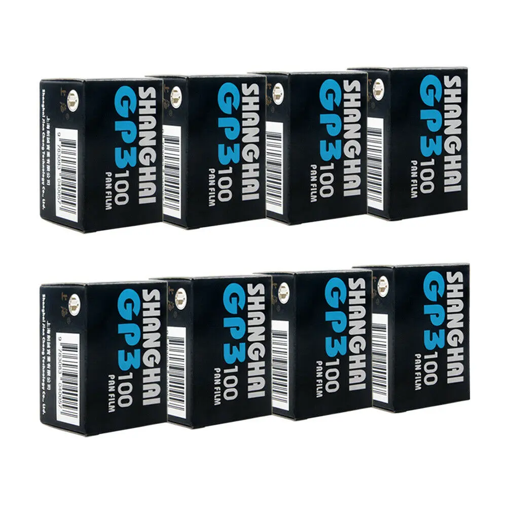 1/3/8 Rolls Shanghai Black & White GP3 135/36 35mm Film DIN ISO 100 B/W B&W Freshest New 35mm Film (Expiration Date: 2025)
﻿