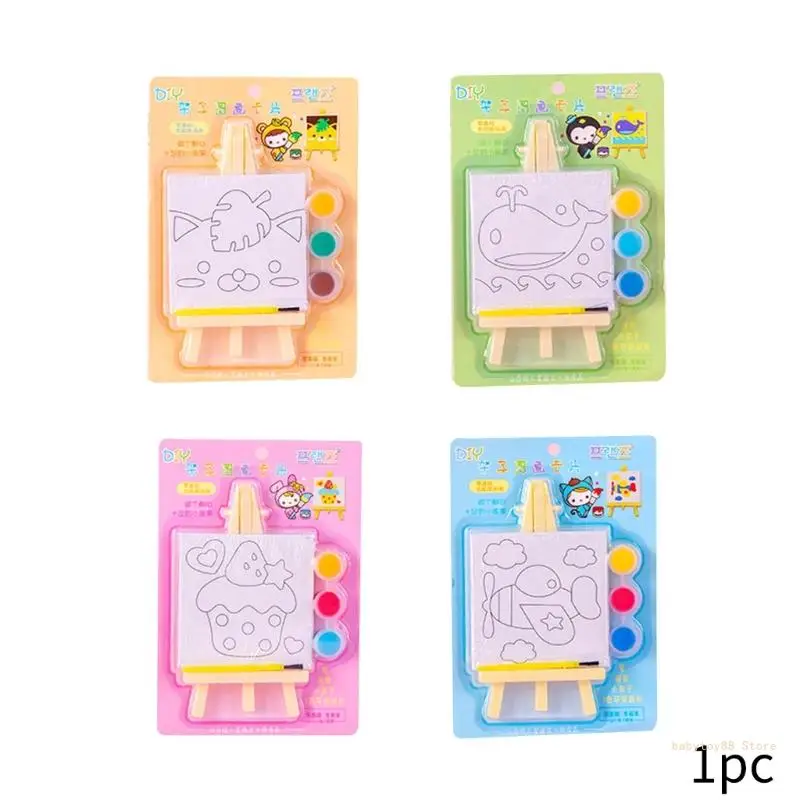 

Y4UD Мини Кукольный Домик Художники Холст Искусство Доска Для Рисования Картина Масляной Краской DIY Инструмент