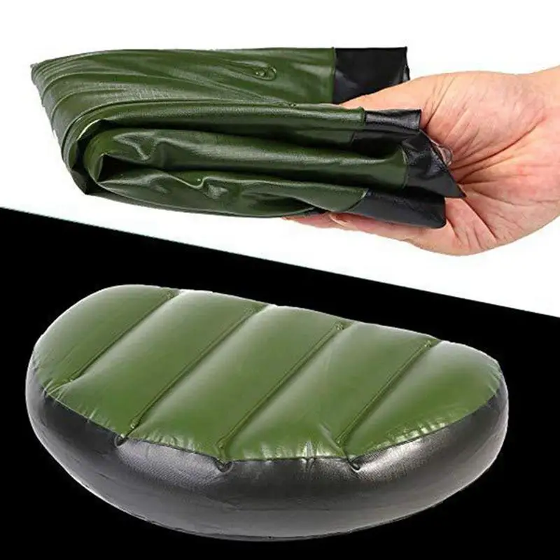 PVC Portable Inflatable Seat Air Cushion Durable Outdoor Fishing Boat Kayak Cushion Soft Non-slip Stable Kayak Boat Seat