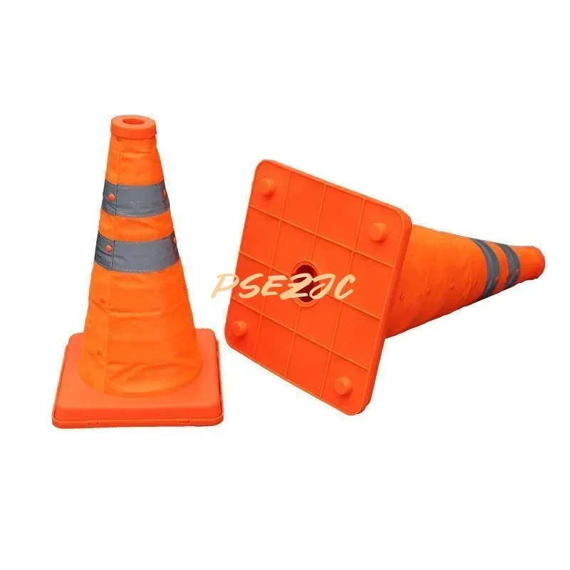 Traffic Emergency Telescopic Road Cone Reflective Circular Foldable Pointed Obstacle Safety Warning Convenient