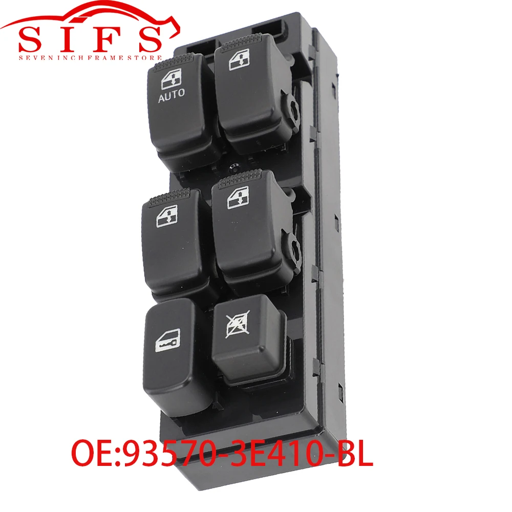 

Car Power Window Control Switch 93570-3E410-BL 935703E410BL Front Left For Kia Sorento 2002 2003 2004 2005 2006 2007 2008 2009