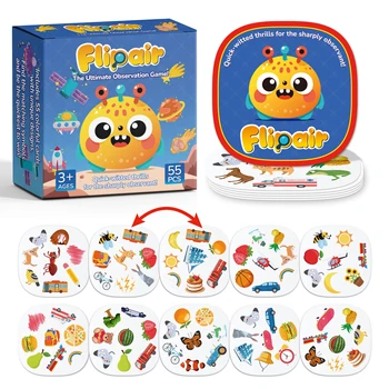 Modelli rapidi Giochi di carte corrispondenti, Formazione sulla concentrazione della memoria, Gioco di percezione visiva per famiglia, scuola, feste e viaggi