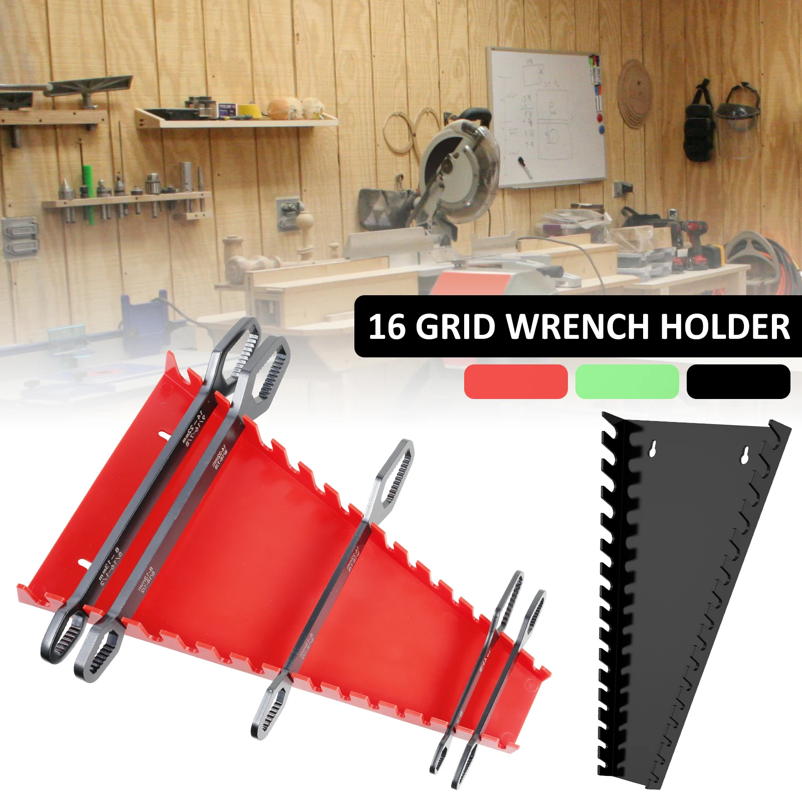2Pcs Wrench Organizer Wrench Storage Rack Plastic Spanner Tools Holders Wrench Holder Wrenches Keeper for 5mm to 27mm Wrench 5