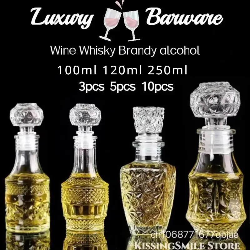 Alcohol Bottle Suit Drink Whiskey Decanter Wine Tools whiskey decanter set Home Bar Party Wedding Flask 1pcs 3pcs 5pcs 10pcs