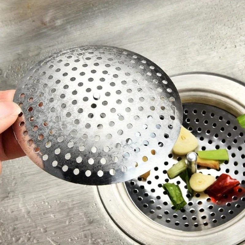 2pc/lot Old Style Sink Umbrella Filter Kitchen Sink Vegetable Washing Basin Mesh Dishwashing Basin Stainless Steel Anti Clogging