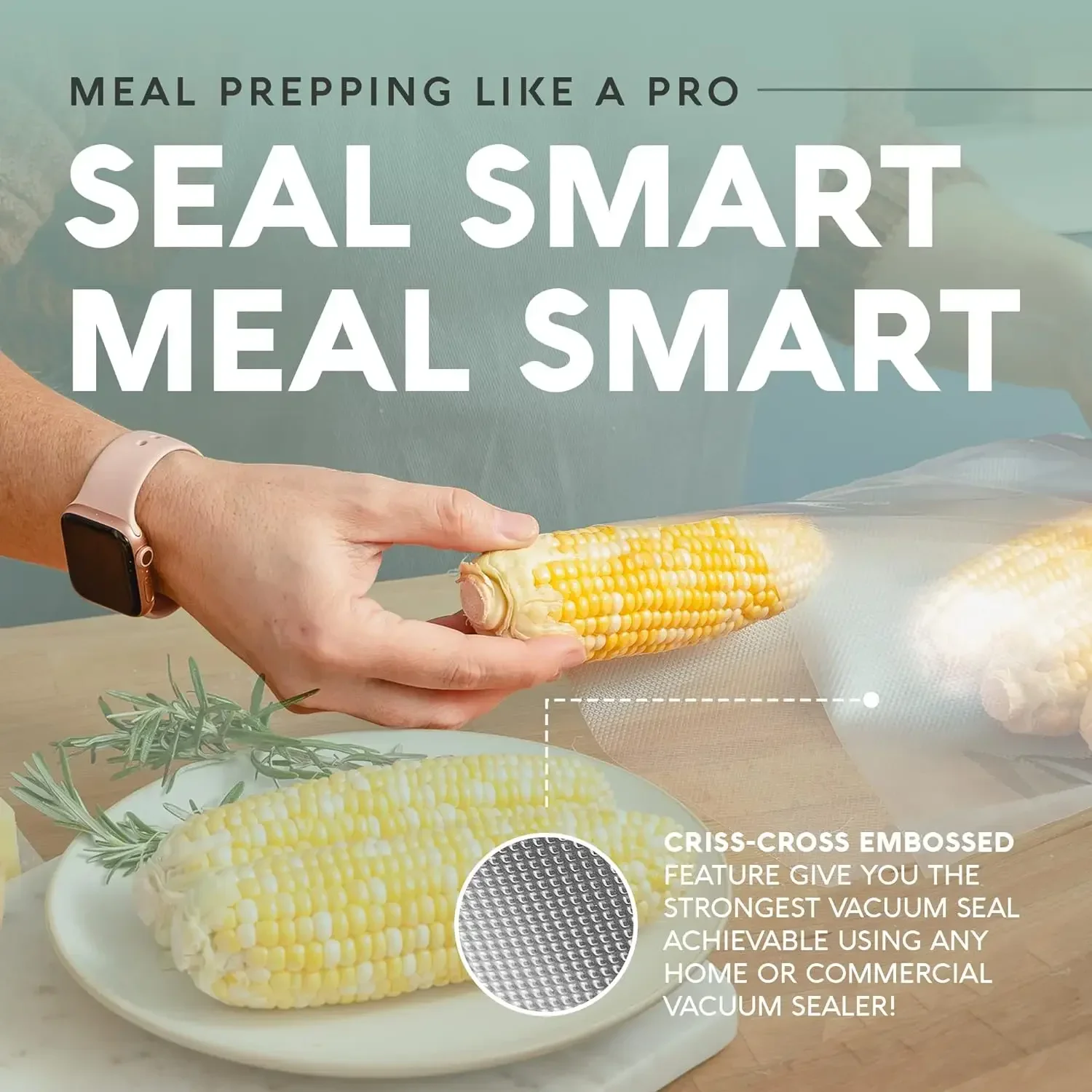 Fresh Keeping Bags Vacuum Seal Bags Food Storage Bags Plastic Food Storage Bags Vacuum Bags Non-BPA Vacuum Seal Rolls Vac Seal Bags for Food Storage Meal Saver Freezer Vacuum Sealer Bags Sous Vide Bags Sealer