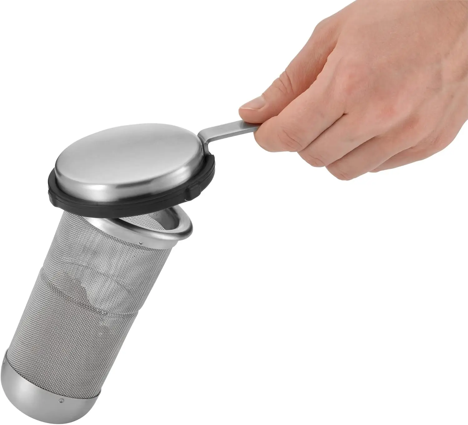 Cult Teapot with Stoeven, Stainless Steel, Silver, 1.2 l