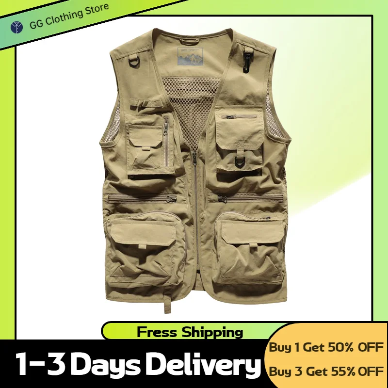 

Jackets Man Vest Men Vests Oversize Coat Men's Work Sleeveless Male Mens Biker Formal Military Tactical Motorcyclist Man's Coats
