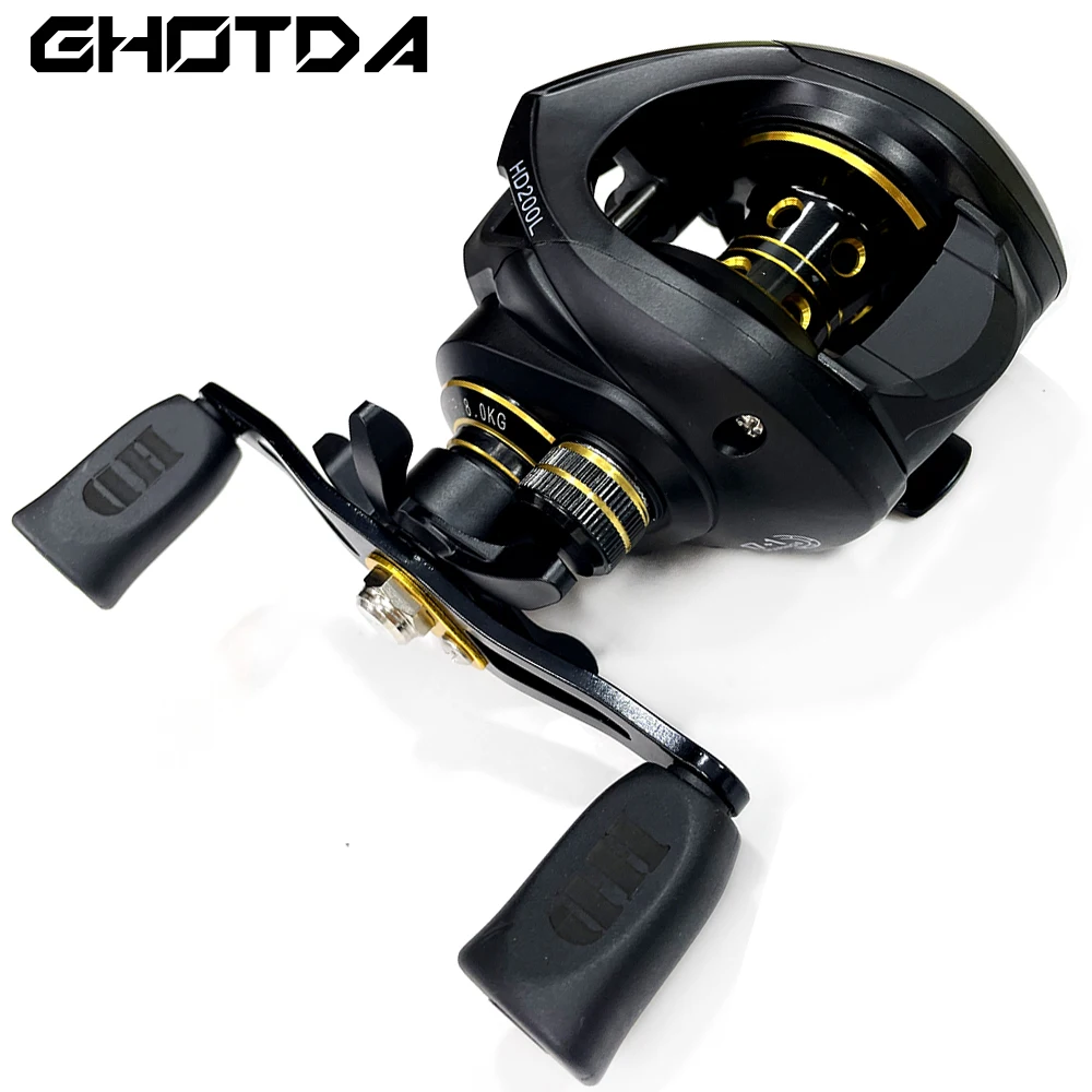 

Ultra Light Baitcasting Reel High Speed 7.2:1 Gear Ratio Max Drag 8KG Power Quicker Rewinding and Reeling Reel