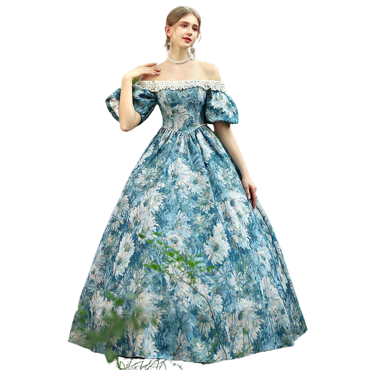 

KEMAO High-end Court Rococo Baroque Marie Antoinette Ball Gown 18th Century Renaissance Historical Period Victorian Dresses