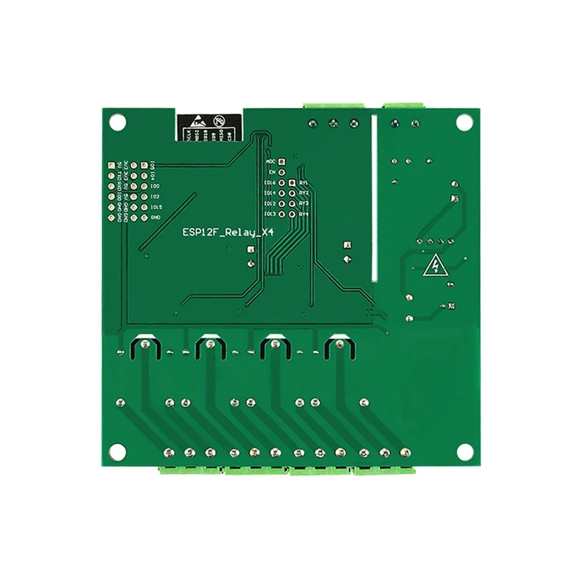 4채널 ESP8266 무선 WIFI 릴레이 모듈 ESP-12F 개발 보드 AC90-250V/DC7-30V/5V E- APP 원격 제어-ABFB