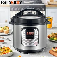 6L Multifunction Electric Pressure Cookers Soup Porridge Heating Meal Heater Kitchen Stainless Steel Multicooker Rice Cooker 1